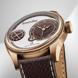 DOUBLERUN Men Dial & Leather Straps Analogue Chronograph Watch H05N14020-44
