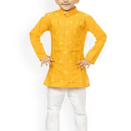 NFC CREATION Boys Embroidered Regular Thread Work Kurta with Pyjamas-82