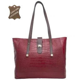 Hidesign Atria Red Leather Shoulder Handbag-picture-17