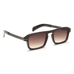 IRUS By IDEE Brown Rectangular Sunglasses for Men-picture-13