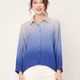 Moomaya Blue Regular Fit Shirt-image-72