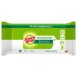 3M Scotch-Brite 2 IN 1 Surface Disinfectant Wipes 50Pc (Pack of 2)-image-39