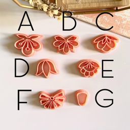 Dhanishtha Polymer Flower Clay Cutters, Small Flower Polymer Cutter Shapes for jewelery Tools Jewellery Making | Color May Vary | Set of 7 PCS | image 4