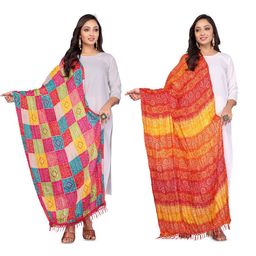 Moda Rapido Selection Of 2 Bandhani Printed Dupattas image 4