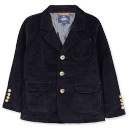 Cherry Crumble By Nitt Hyman Full Sleeves Collar Neck Colour Block Fancy Winter Wear Coat - Navy Blue-image-88
