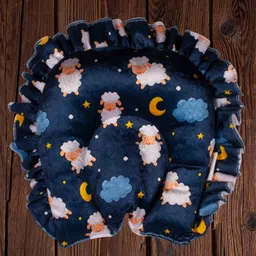 Mittenbooty U Shaped Rai Pillow Velvet Sheep - Blue-picture-17