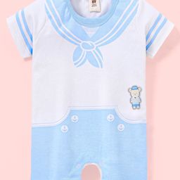 ToffyHouse Half Sleeves Romper Teddy Patch - Blue-image-23
