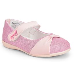 Toothless Velcro Closure Shimmery Barbie Ballerinas - Pink-image-55