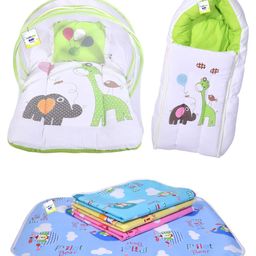 Toddylon Baby Bedding Set for New Born Sleeping Products - Green-14