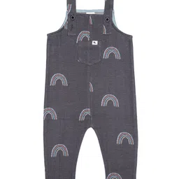 Turtledove London Cotton Knit Sleeveless Dungaree With Rainbow Print - Grey-picture-29