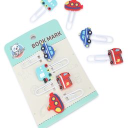 Skoolster Vehicles Themed Clip Bookmarks (1 Pack , 4 Pieces) - Durable & Adorable Page Markers for Books, Journals, Planners & Stationery Accessories-image-20