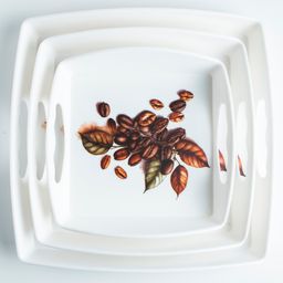 Superware Melamine Serving Tray Set Cocoa Matte (Set Of 3)-11