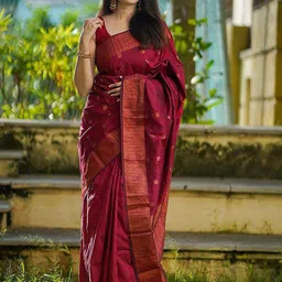 BerMondsey Woven Design Zari Banarasi Saree-image-77