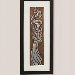 SHREE KALA HOME DECOR Brown & White Synthetic Wood Floral and Botanical Wall Paintings-image-75