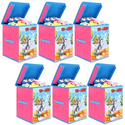 prettykrafts Pink & Blue 6 Pieces Reusable Multi-Utility Organisers-image-25