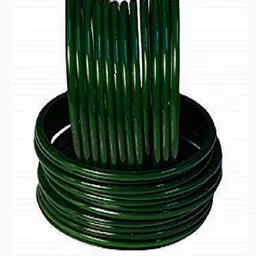 SAVORADE Set Of 24 Green Glass Bangle-picture-1
