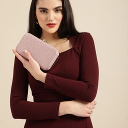 DressBerry Textured Box Clutch-image-38