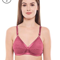Bodycare Women Pack of 3 Pink Self Design Everyday Bra 1528PI-26