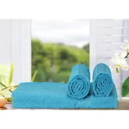 Bianca D'ross Sky Blue 380 GSM Towel Set-44