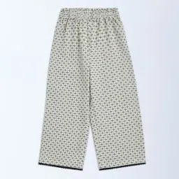 HOP Kids by Westside Off-White High-Rise Cotton-Blend Trousers-picture-22
