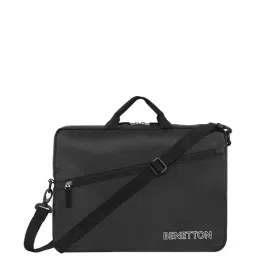 United Colors of Benetton Edgar Black Medium Laptop Messenger Bag-picture-23