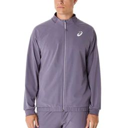 Asics Men's Greyish Purple Match Jacket-image-11