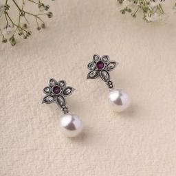 Priyaasi Blooming Floral Drop Earrings-35