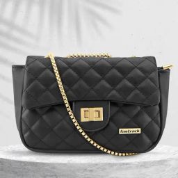 Fastrack MTO MTS Black Quilted Medium Sling Handbag-picture-45