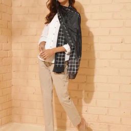 Fabindia Black Modal Printed Stole-picture-40
