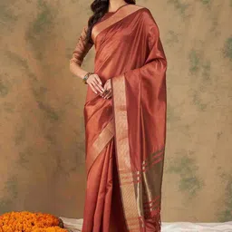 DIVASTRI Woven Design Saree With Blouse-image-71