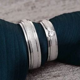 Clara 92.5 Sterling Silver Franco Adjustable Couple Rings-picture-25