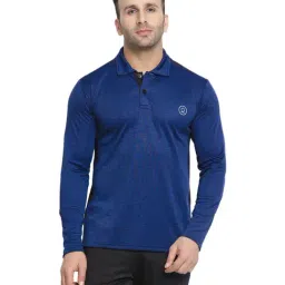 Chkokko Blue Regular Fit Polo T-Shirt-image-39