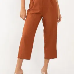 Zink London Rust Regular Fit Pants-image-88