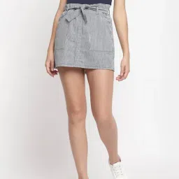 Belliskey Blue & White Striped Skirt-image-61