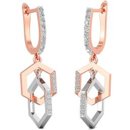 Joyalukkas 18k Gold & Diamond Drop Earrings for Women-image-18