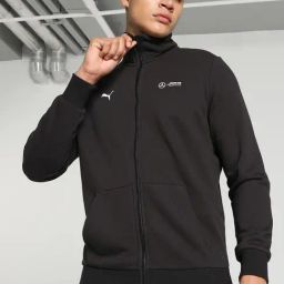 Puma MAPF1 Motorsport Black Cotton Regular Fit Sports Jacket-image-6