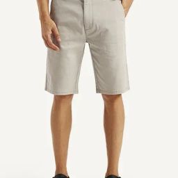 Levi's Light Grey Cotton Regular Fit Shorts-13