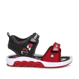 Campus Kids DRS-106 Red & Grey Floater Sandals-image-20