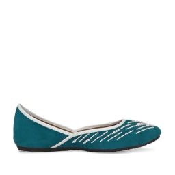 Aady Austin Women's Blue Ethnic Juttis-image-26