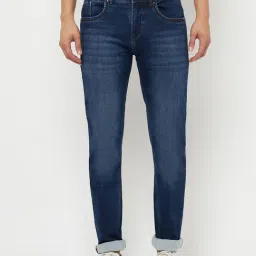 Crimsoune Club Men Blue Light Fade Solid Jeans-image-3