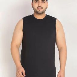 Chkokko Black Cotton Regular Fit T-Shirt-image-81