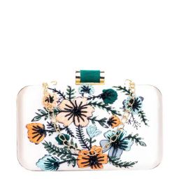 NR by Nidhi Rathi Pink Fabric Clutch-image-67