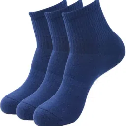 Balenzia Navy Free Size Self Pattern Socks - Pack of 3-27