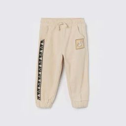 Juniors by Lifestyle Beige Patch Regular Fit Joggers-image-73