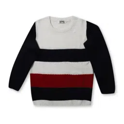Cantabil Kids Multicolor Striped Full Sleeves Sweater-picture-10