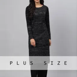 Aurelia Black Straight Kurta-image-56