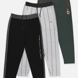 HELLCAT Multicolor Solid Trackpants (Pack Of 3)-picture-36