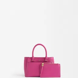 PARFOIS Structured Handheld Bag With Pouch-3