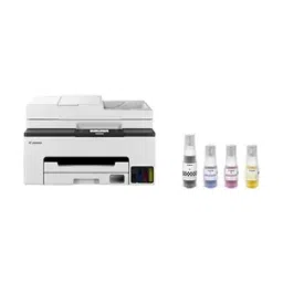 Canon Multi Function Colour Ink Tank Printer with LCD Touch Screen in White & Grey Color, GX2070 image 2