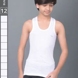 Dollar Bigboss Boys White Solid Vest (Pack Of 12)-picture-28